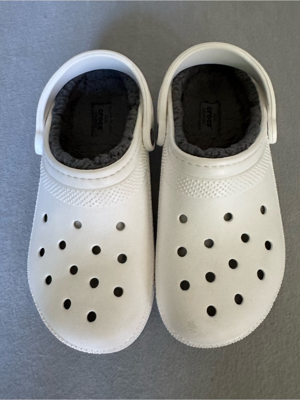 Crocs Classic Fleece Lined Clog - White